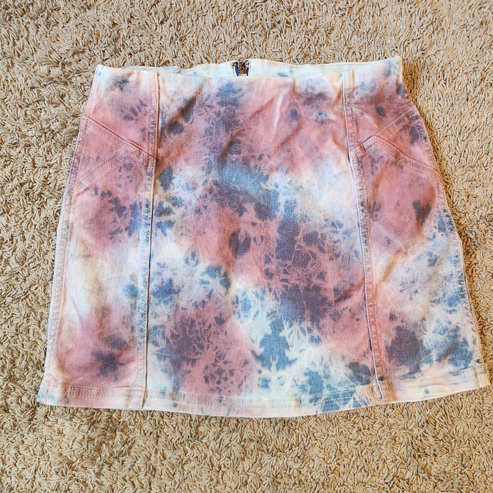 Wild Fable Mini Skirt Vibrant Tie-Dye - Size Small